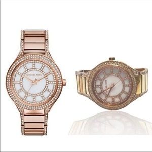 ⭐️🌴Michael Kors Mother of Pearl Dial Rose Gold-plated Ladies Watch